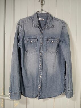 Jack & Jones Light Blue Denim Shirt Jacket